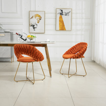 1st Choice Accent Velvet Upholstered Dining Side Chairs - Set of 2