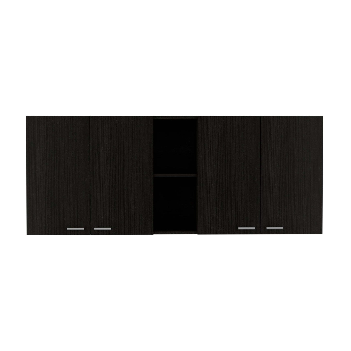 1st Choice 2-Pc Kitchen Set Olimpo 150 Wall Cabinet & Salento Utility Sink - Black/White