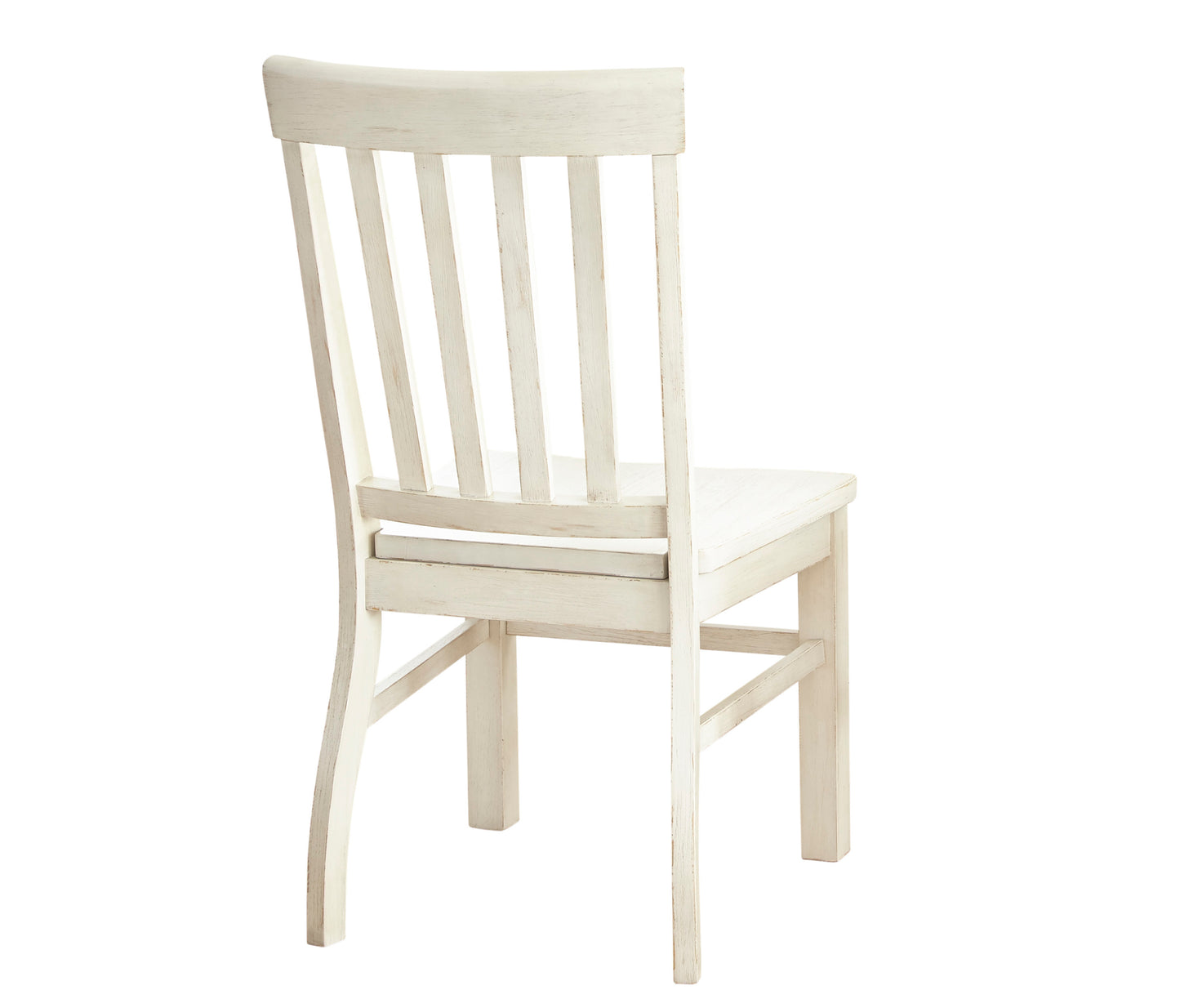 1st Choice Modern Farmhouse Side Chairs in Distressed Antique White - Set of 2