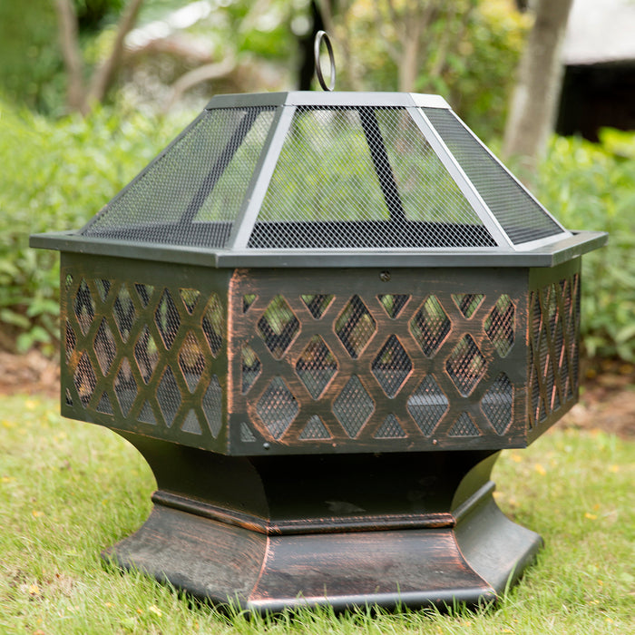 1st Choice Outdoor Versatile Durable Space 24.4" Iron Fire Pit