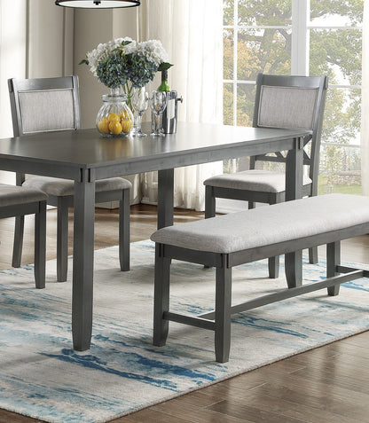 1st Choice Modern Unique Modern 6-Piece Dining Table Set Furniture