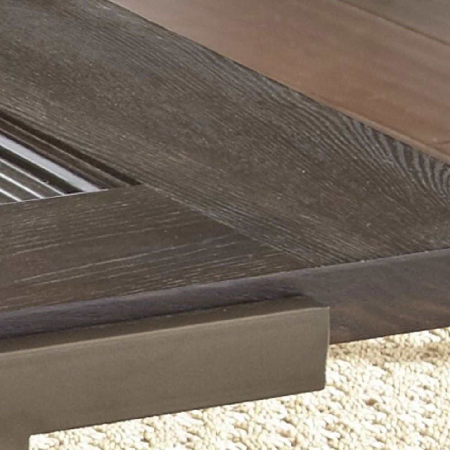 1st Choice Rustic Industrial Cocktail Table with Roomy Bottom Shelf