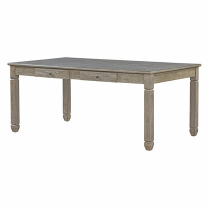 1st Choice 6-Piece Retro 72'L Rectangular Dining Table Set with 4 Drawers