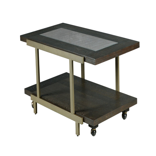 1st Choice Rustic Industrial Cocktail Table with Roomy Bottom Shelf