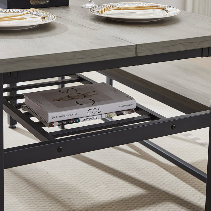 1st Choice Modern 3-Piece Kitchen Table Dining Room Set with 2 Benches