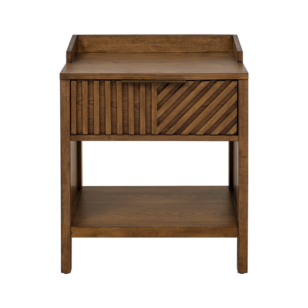 1st Choice Modern Sunset Cliff 1-Drawer Nightstand with Shelf