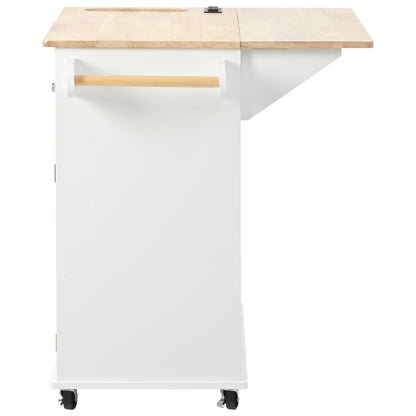 1st Choice Modern Kitchen Island Adjustable Storage with Power Outlet