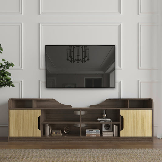 1st Choice Modern Living Room TV Stand Cabinet in Beige/Brown
