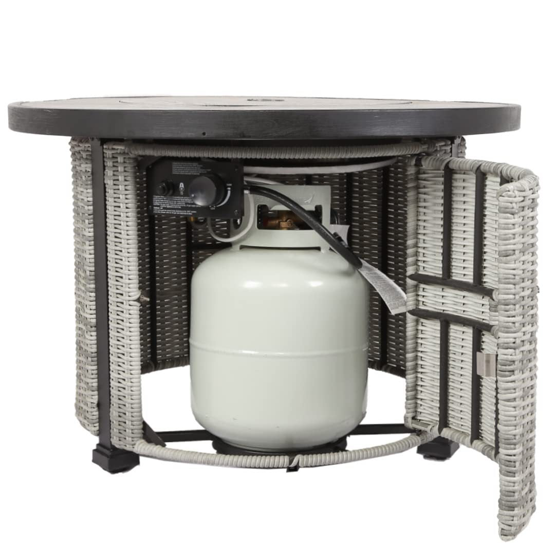 1st Choice 36 inch Gas Propane 50000 BTU Outdoor Round Fire Pit Table