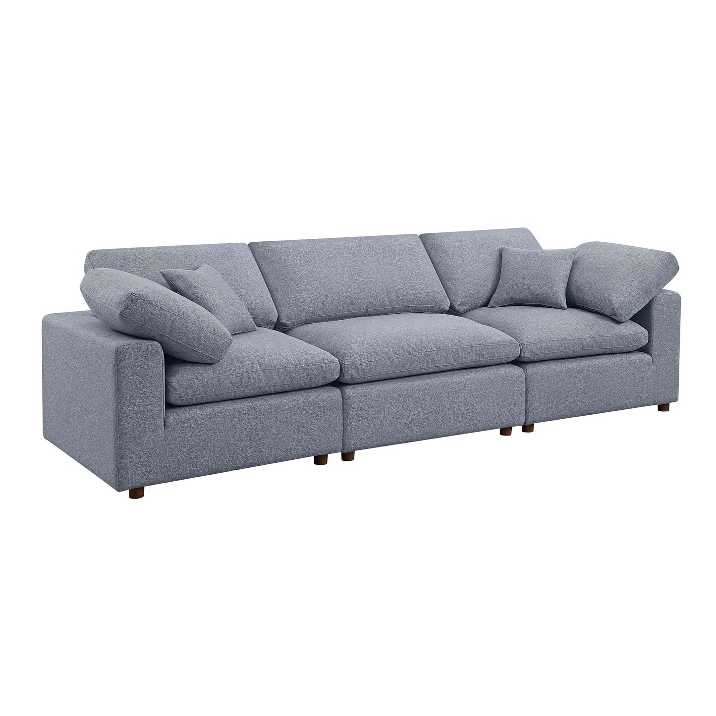 1st Choice Modern Modular Sectional Living Room Sofa Set in Grey