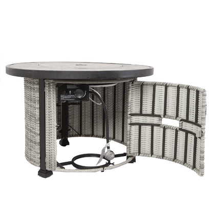 1st Choice 36 inch Gas Propane 50000 BTU Outdoor Round Fire Pit Table