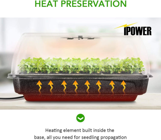 1st Choice iPower Heating Seed Starter Germination Kit Propagation Tray