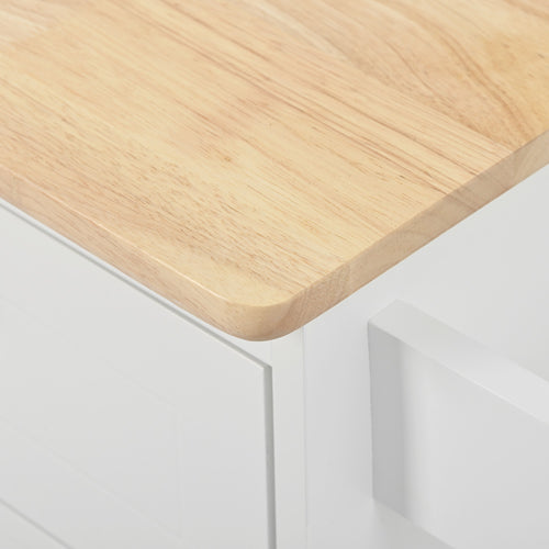 1st Choice Modern Kitchen Island Adjustable Storage with Power Outlet
