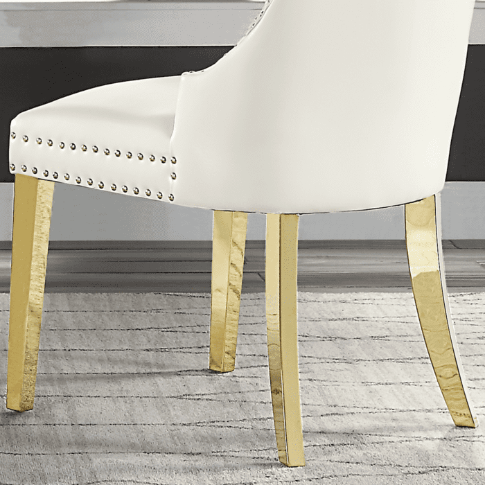 1st Choice Modern Tufted Accent Upholstered Dining Chairs- Set of 2