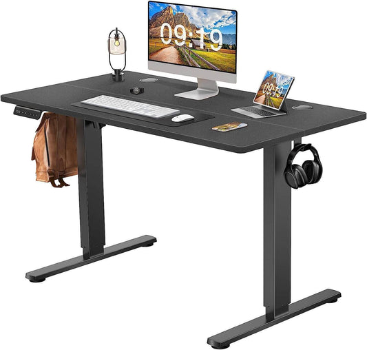1st Choice Black Wood Power Lift Desk for Ultimate Comfort