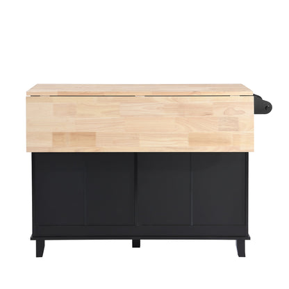 1st Choice Modern Farmhouse Kitchen Island Set with Storage Cabinet
