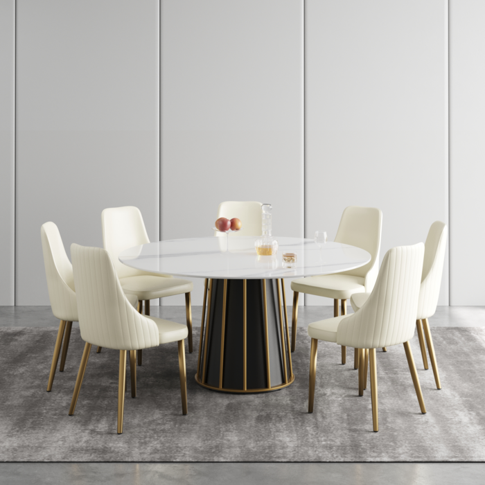 Elevate Your Dining Experience with Our 1stChoice White Marble Dining Table