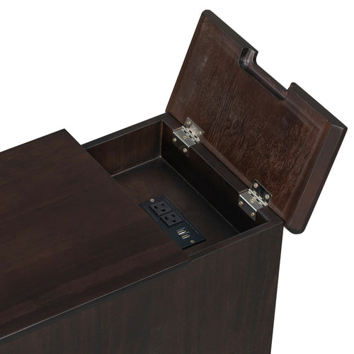 1st Choice Vintage Livingroom End Table Side Table with USB Ports