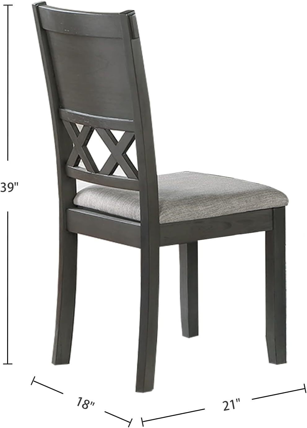 1st Choice Modern Unique Modern 6-Piece Dining Table Set Furniture