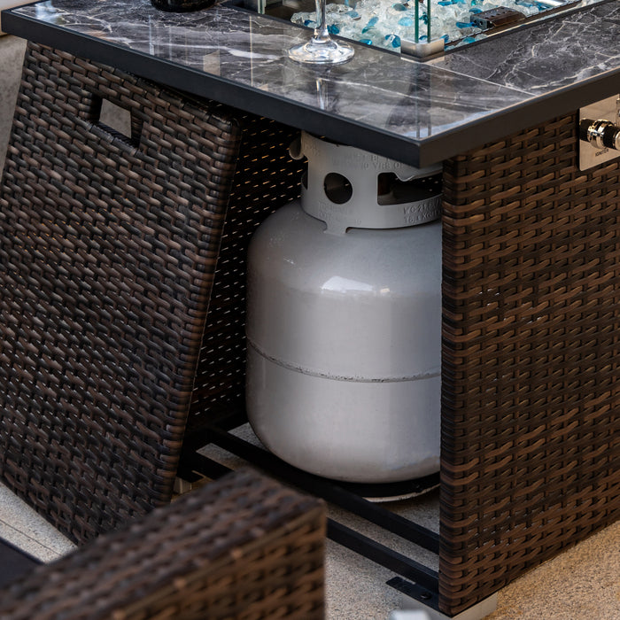 1st Choice 30inch Outdoor Fire Table Propane Gas Fire Pit Table