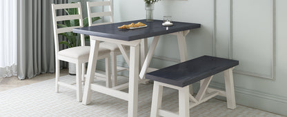 1st Choice 4-Piece Dining Table Set Solid Wood Kitchen Table Set