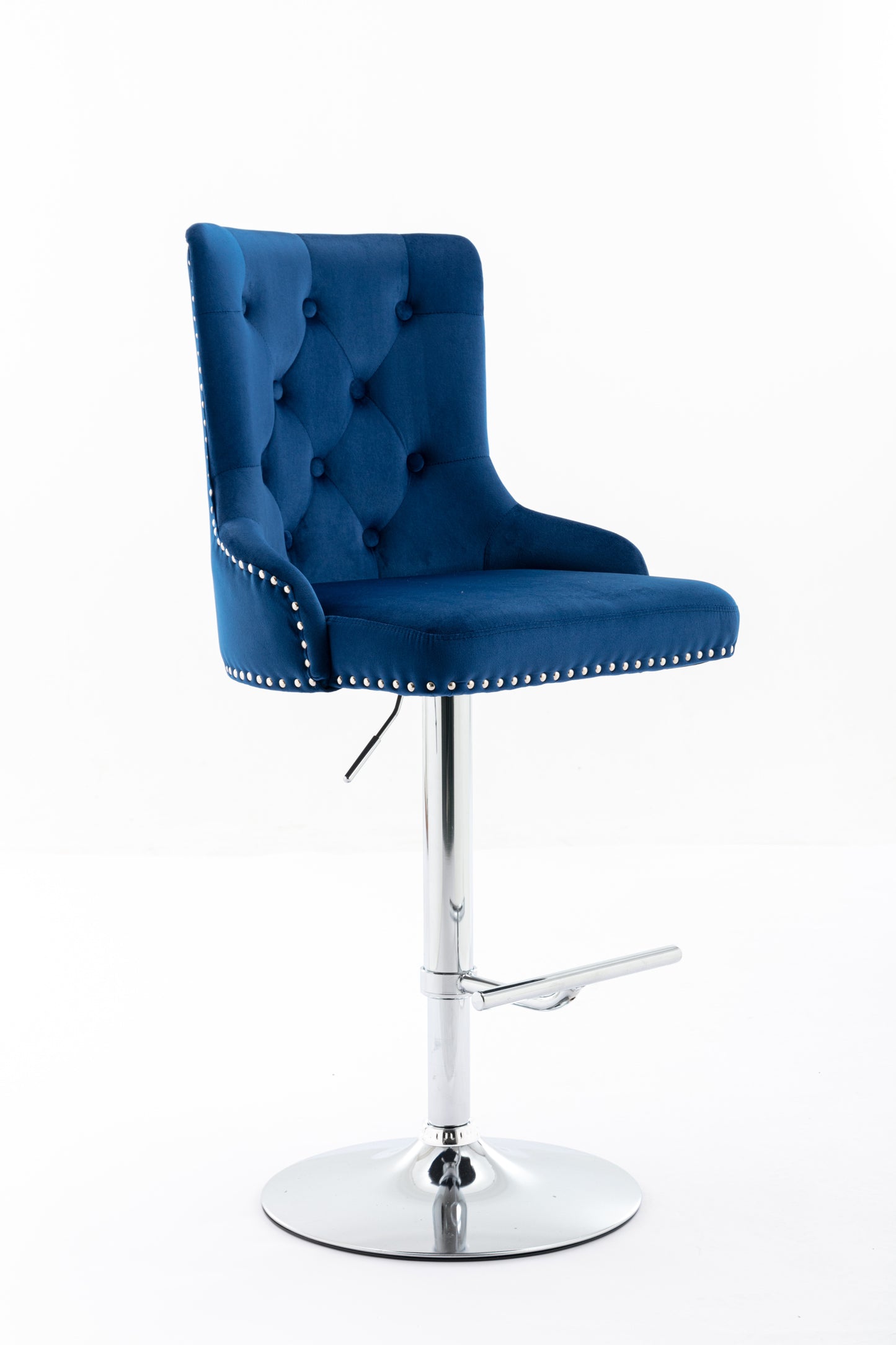 1st Choice Model Swivel Velvet Barstools Adjustable Seat Height