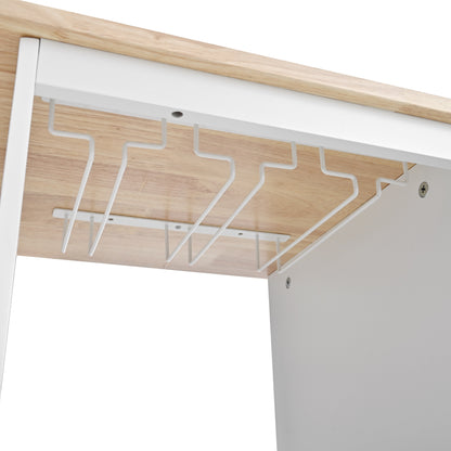 1st Choice Multipurpose Kitchen Cart Cabinet with Side Storage Shelves