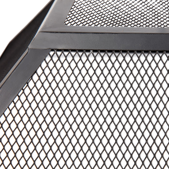 1st Choice Modern Durable Versatile Outdoor 25.98" Square Iron Fire Pit