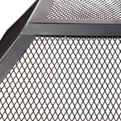 1st Choice Modern Durable Versatile Outdoor 25.98" Square Iron Fire Pit