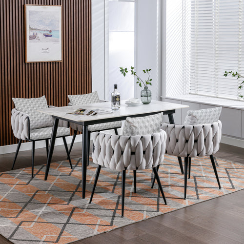 1st Choice Modern Velvet Accent Living Room Beige Dining Chairs Set of 2