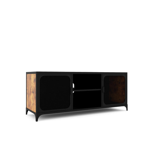1st Choice Modern Steel TV Cabinet with Cable Management & Tip Restraint Hardware