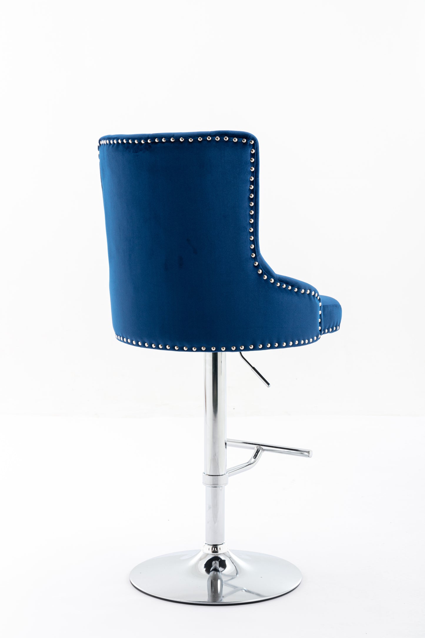 1st Choice Model Swivel Velvet Barstools Adjustable Seat Height