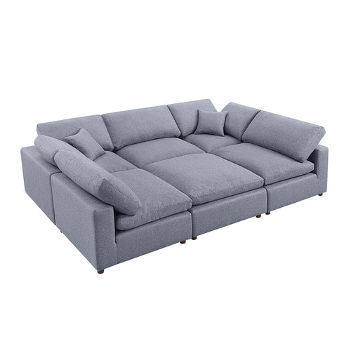 1st Choice Contemporary Stylish Modular Sectional Sofa in Grey