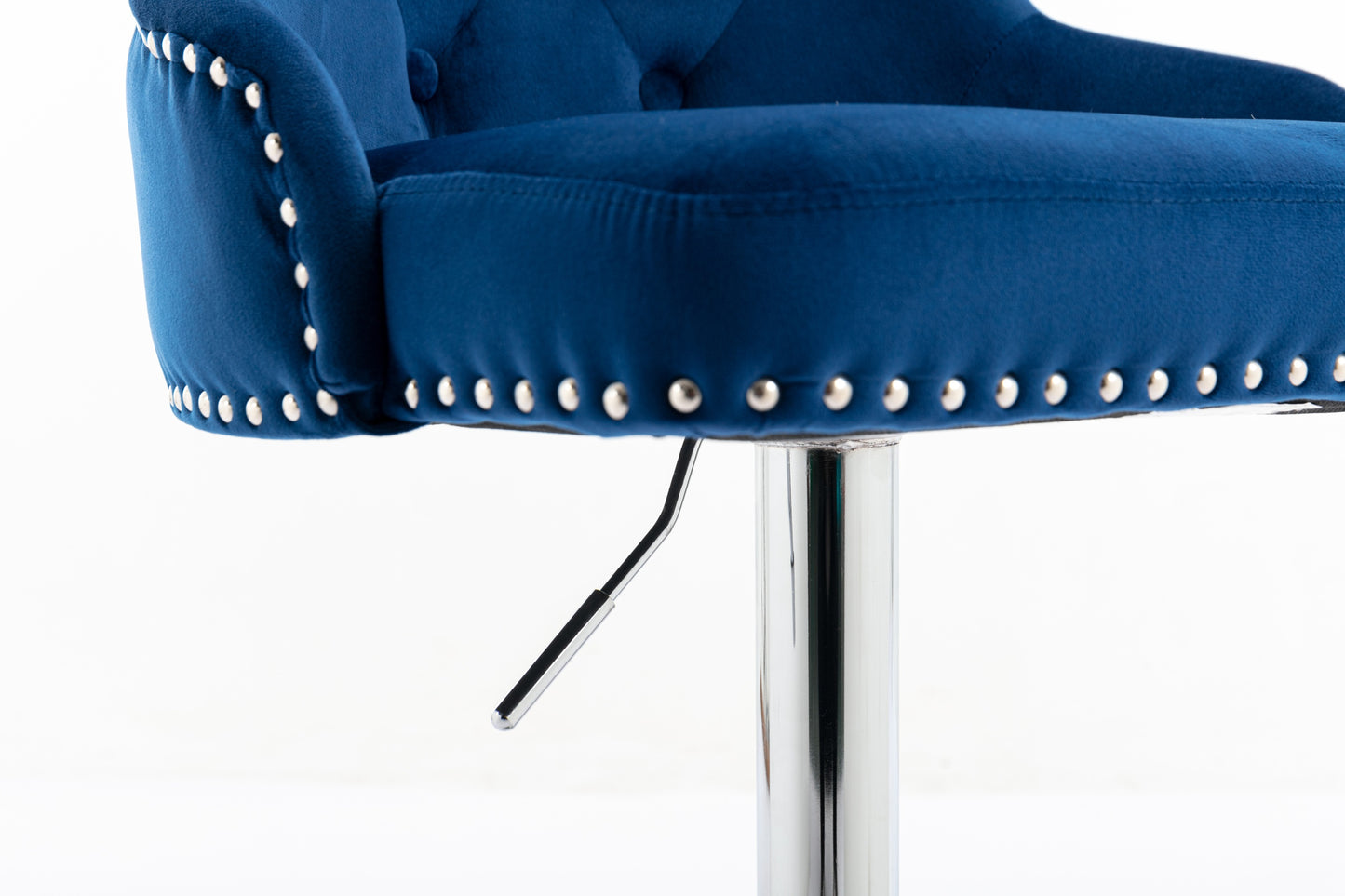 1st Choice Model Swivel Velvet Barstools Adjustable Seat Height