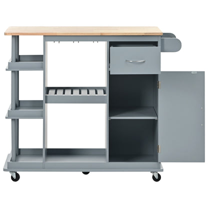 1st Choice Multipurpose Kitchen Cart Cabinet with Side Storage Shelves