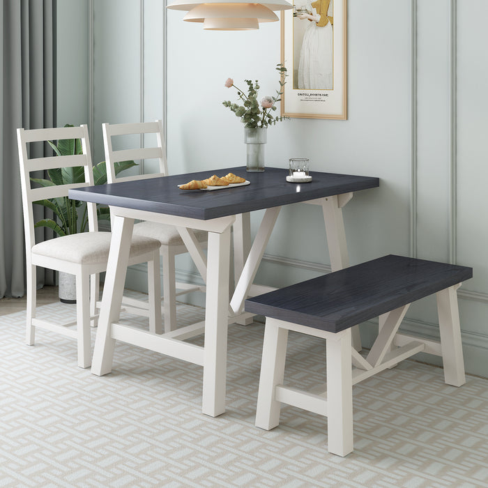 1st Choice 4-Piece Dining Table Set Solid Wood Kitchen Table Set