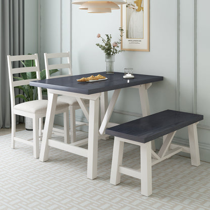 1st Choice 4-Piece Dining Table Set Solid Wood Kitchen Table Set