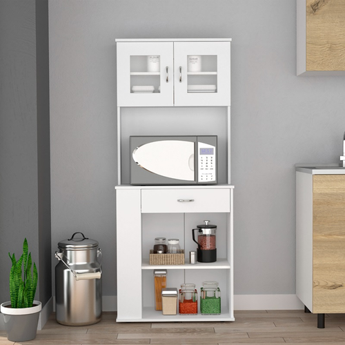 1st Choice Modern Elegant Victoria Pantry Double Door Cabinet in White