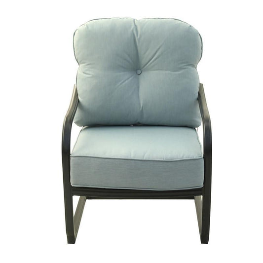 1st Choice Modern Outdoor Light Blue Dining Spring Chair - Set of 2