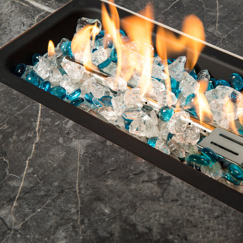 1st Choice Outdoor Fire Table  Propane Fire Pit Rattan Gas Fire Table