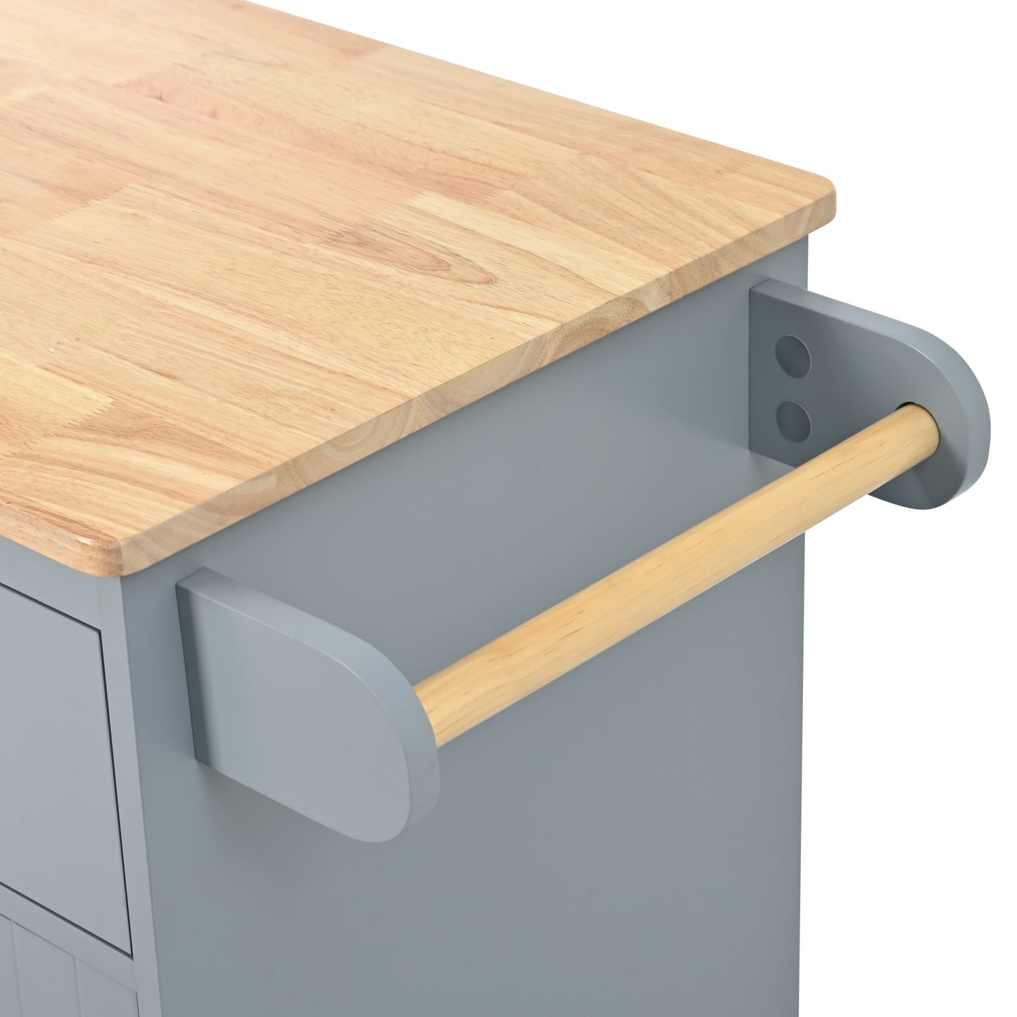 1st Choice Multipurpose Kitchen Cart Cabinet with Side Storage Shelves