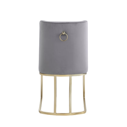 1st Choice Modern Elegance Dining Velvet Upholstered Side Chair - Set of 2