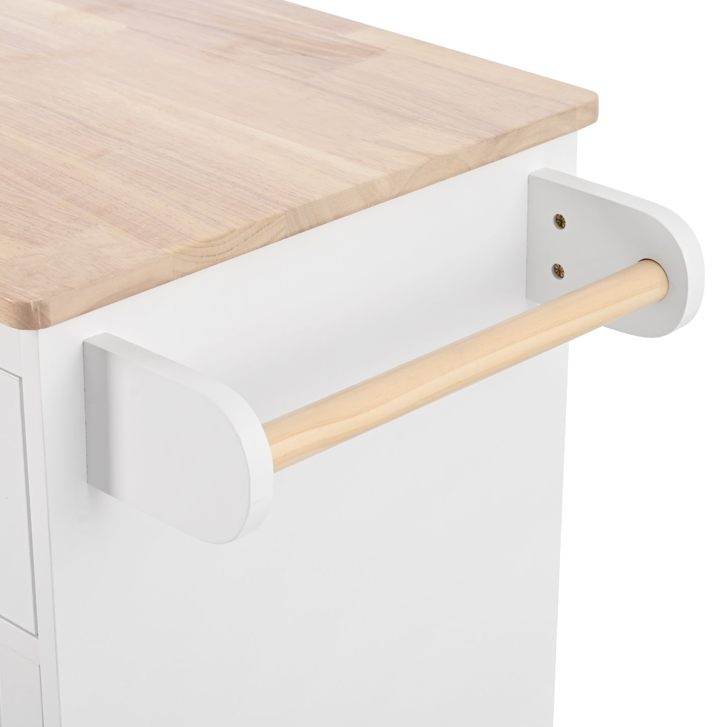 1st Choice Multipurpose Kitchen Cart Cabinet with Side Storage Shelves