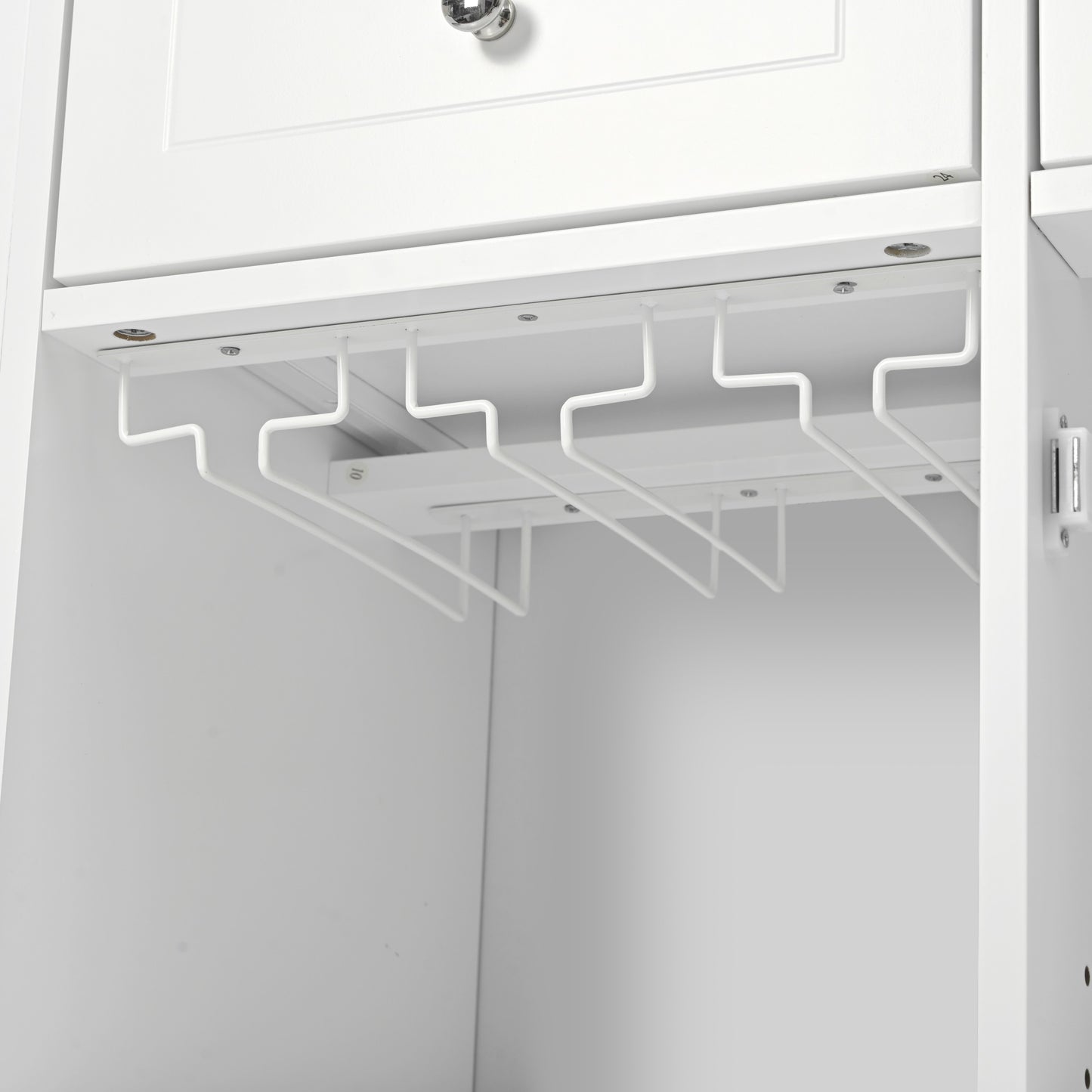 1st Choice Modern Kitchen Island Adjustable Storage with Power Outlet