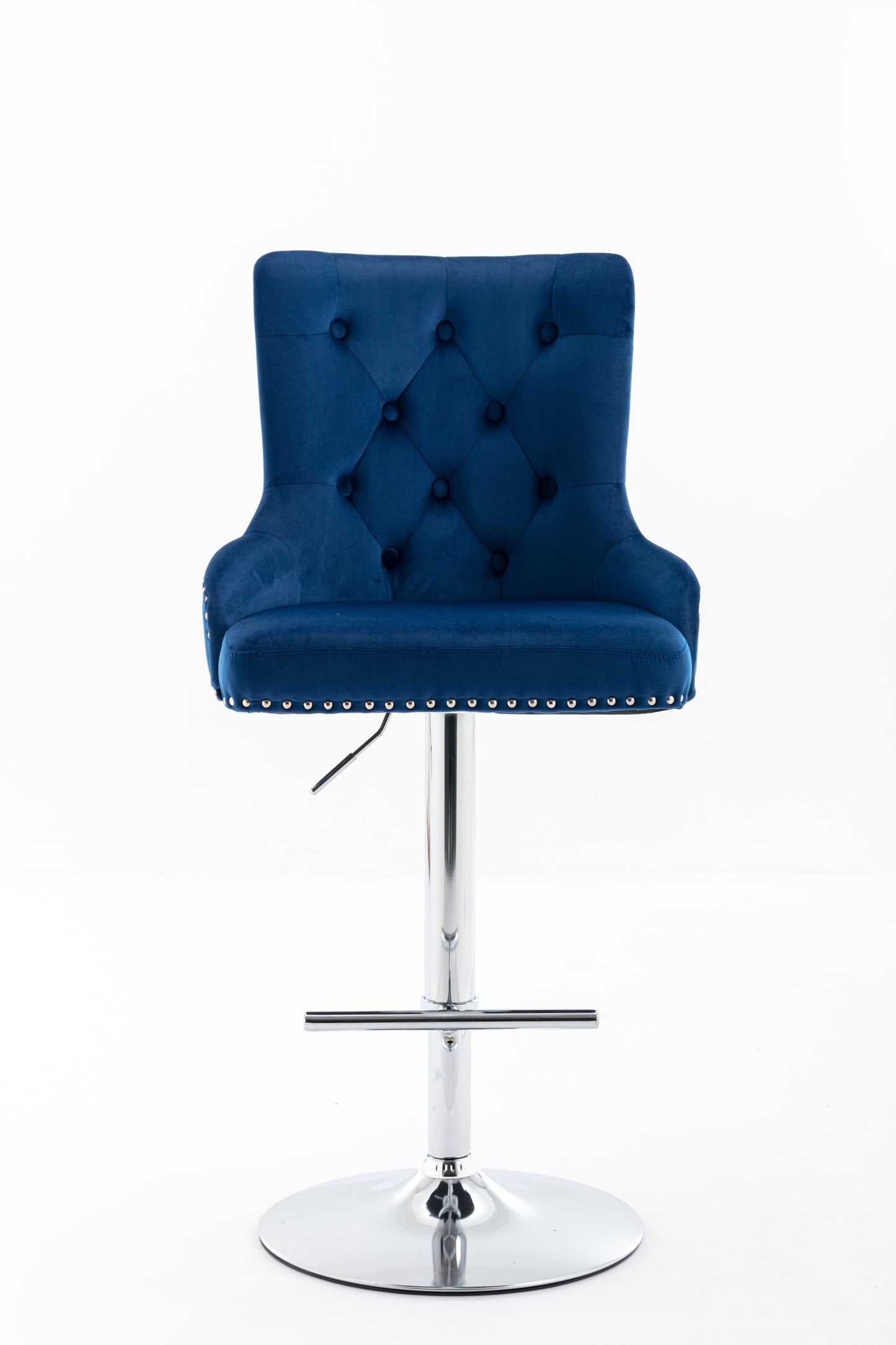1st Choice Model Swivel Velvet Barstools Adjustable Seat Height