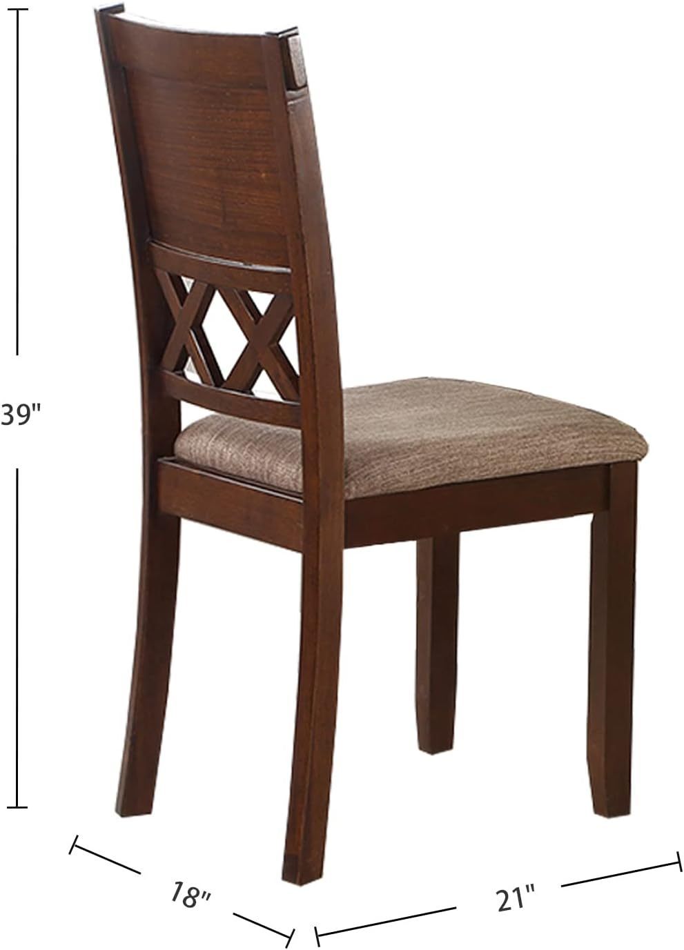 1st Choice Unique Modern 6-Piece Dining Table with 4 Side Chairs Set