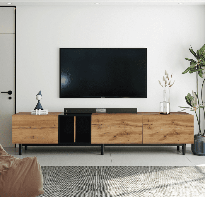 1st Choice Modern TV Stand for 80-inch TVs | Stylish and Functional Entertainment Center