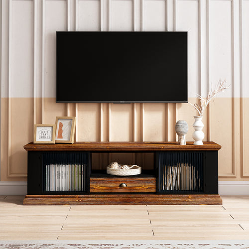 1st Choice Modern Living Room Design TV stand with 2 Storage Cabinets