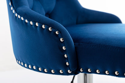 1st Choice Model Swivel Velvet Barstools Adjustable Seat Height