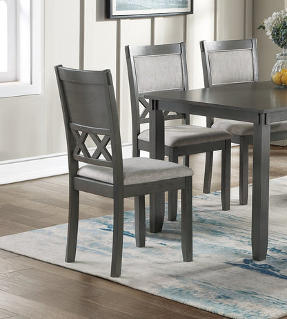 1st Choice Modern Unique Modern 6-Piece Dining Table Set Furniture